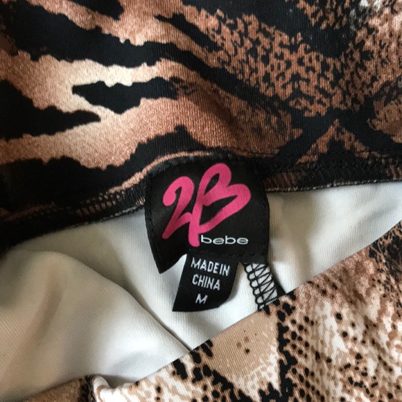 2b Bebe high waisted animal print leggings - Picture 2 of 2